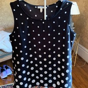 Talbots increasing size‎ polka dot blouse. Never worn